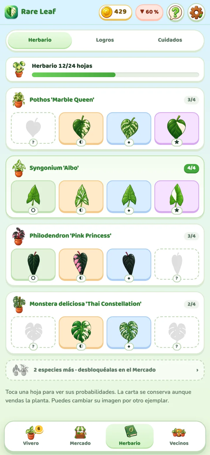 Rare Leaf Tycoon: Herbario